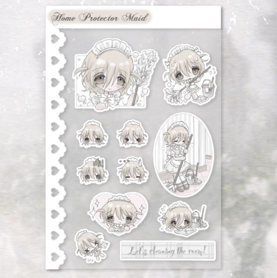 [Miryoco] Home Protection Maid Sticker