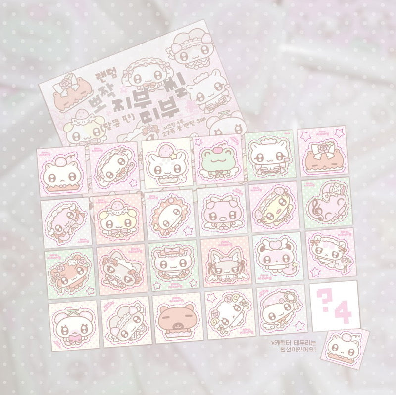 [Ako Aikong] Random Single Fluffy Sticker 3p