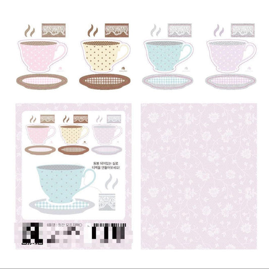 [Lovers Pick Me] Teacup Memo Sticker Pack