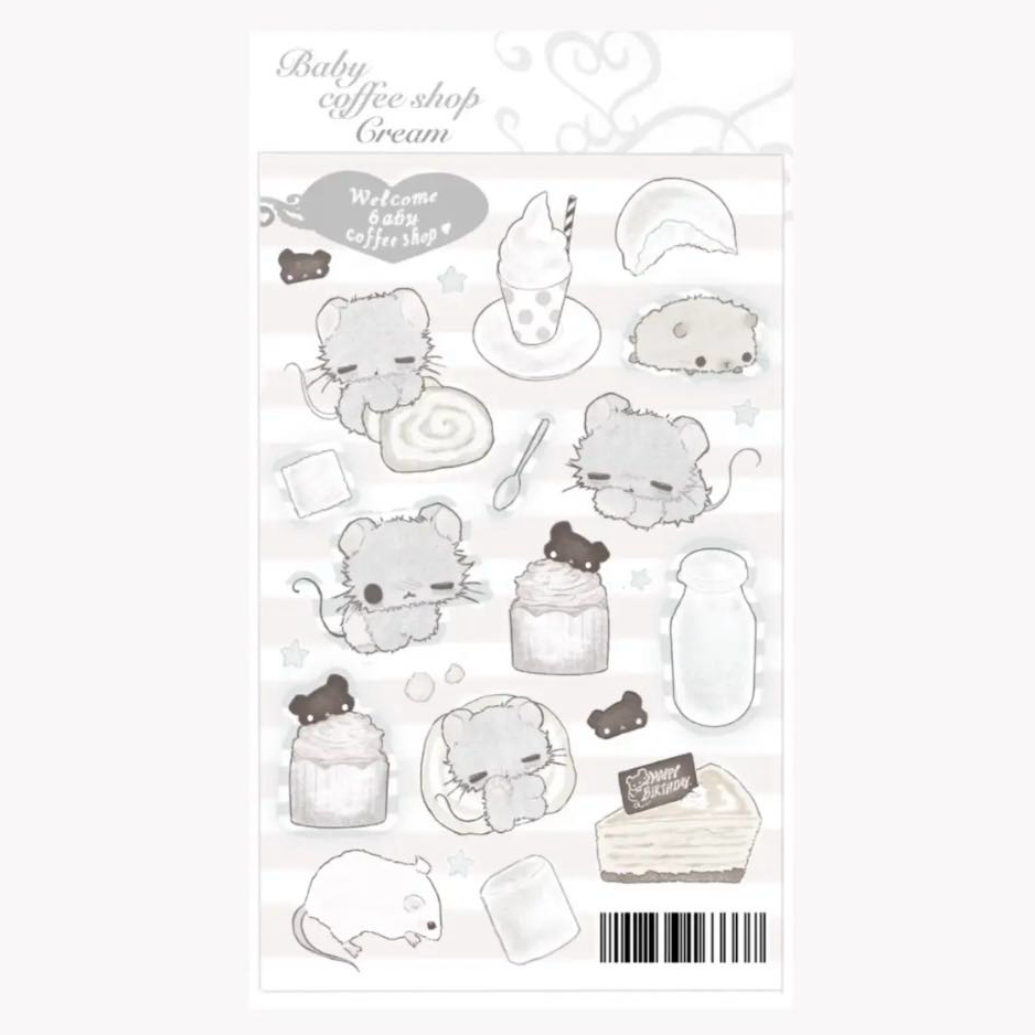 [Natsu Nya] Baby Coffee Shop Cream Sticker