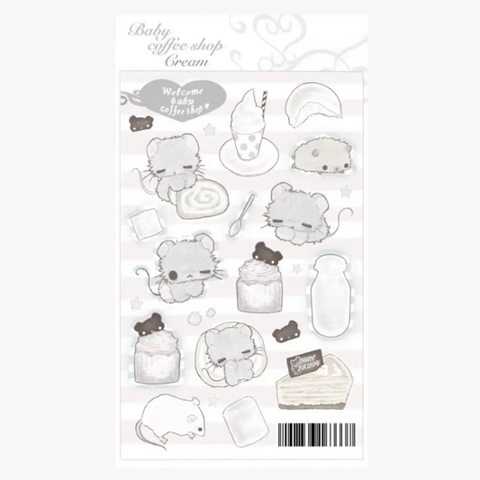 [Natsu Nya] Baby Coffee Shop Cream Sticker