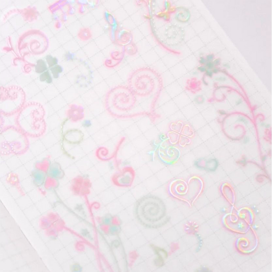 [Pearly Button] Glow Aurora Flow Sticker