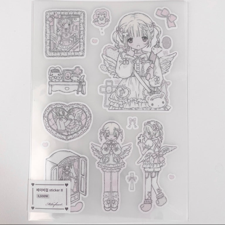 Milky Heart Babygirl 2 Sticker