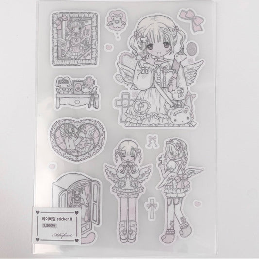 Milky Heart Babygirl 2 Sticker