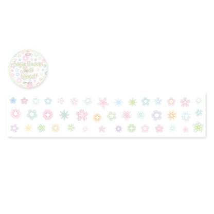 Pearly Button Sugar Flowers Deco Kisscut Tape