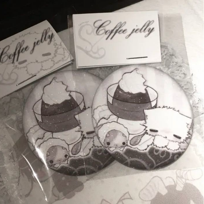 [Natsu Nya] Coffee Jelly Pin Button