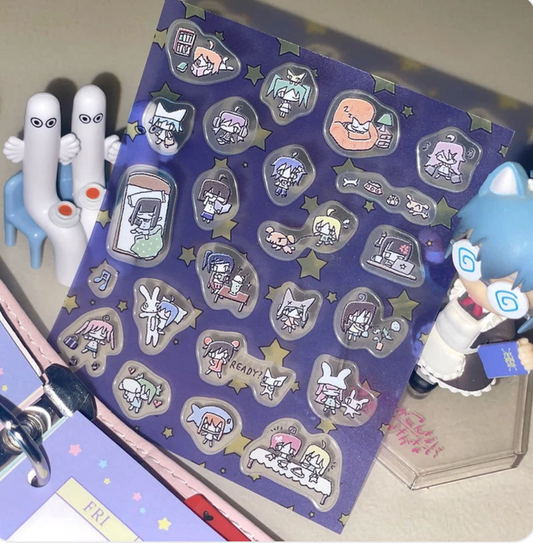 Huhuee Daily Clear Sticker