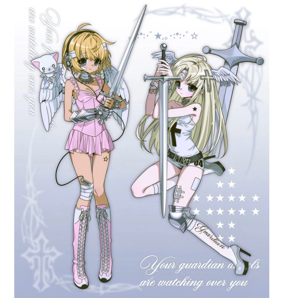 Lovesosa Sword & Angel Sticker