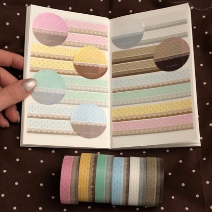 [Lovers Pick Me] Dot Lace Washi Tape