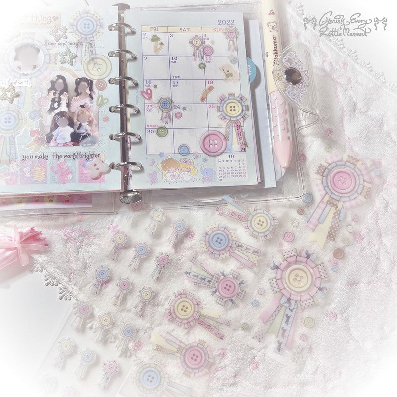 [Cherish] Creamy Candy Rosette Sticker