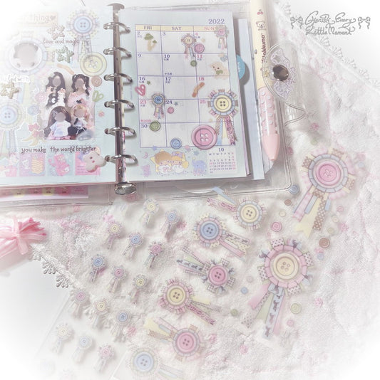 [Cherish] Creamy Candy Rosette Sticker
