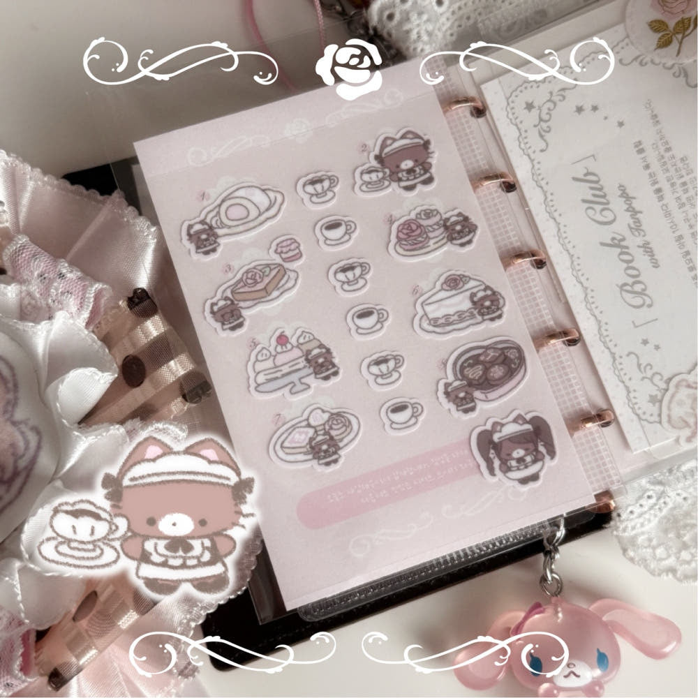 [Tanpopo] Coffee Cat Sticker