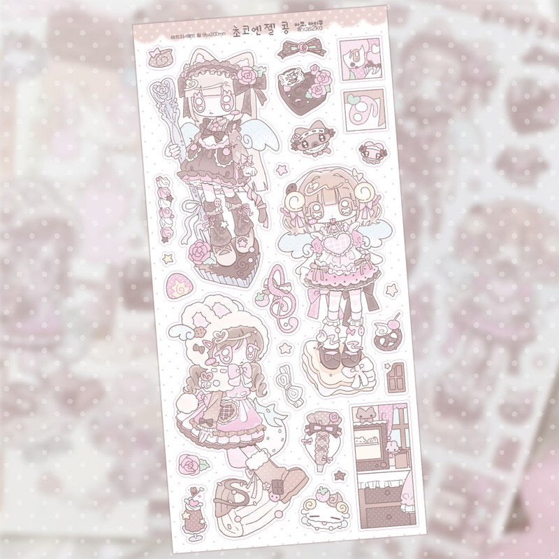 [Ako Aikong] Chocolate Angel Sticker