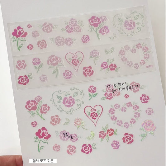 [Magos] Jelly Rose Garden Kiss Cut Tape