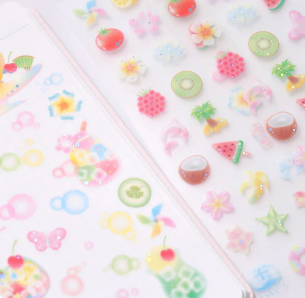 Pearly Button Mini Summer Bits Sticker
