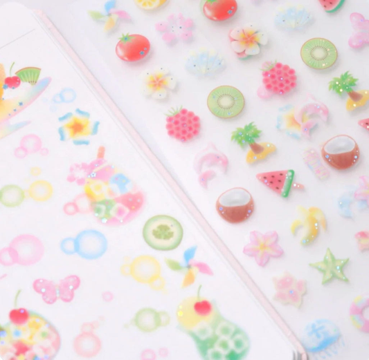 Pearly Button Mini Summer Bits Sticker