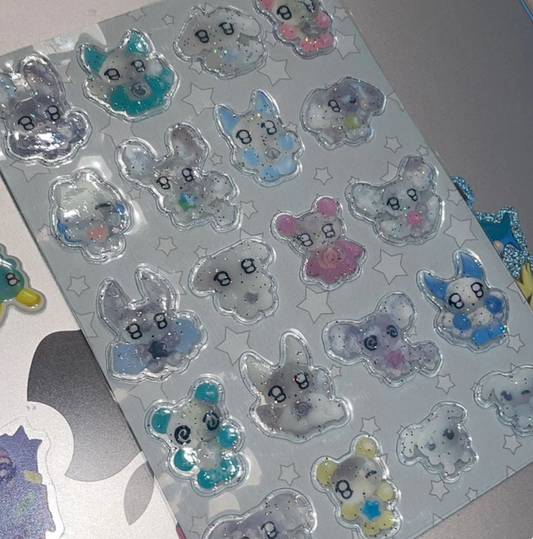 Huhuee Candy Twinkly Puffy Sticker