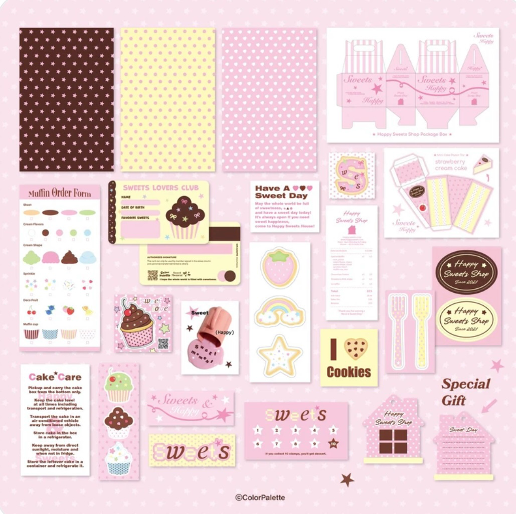 [Color Palette] Sweet Sticker Pack