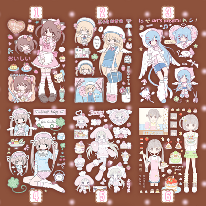 [Cat Cookies] A7 Transfer Sticker
