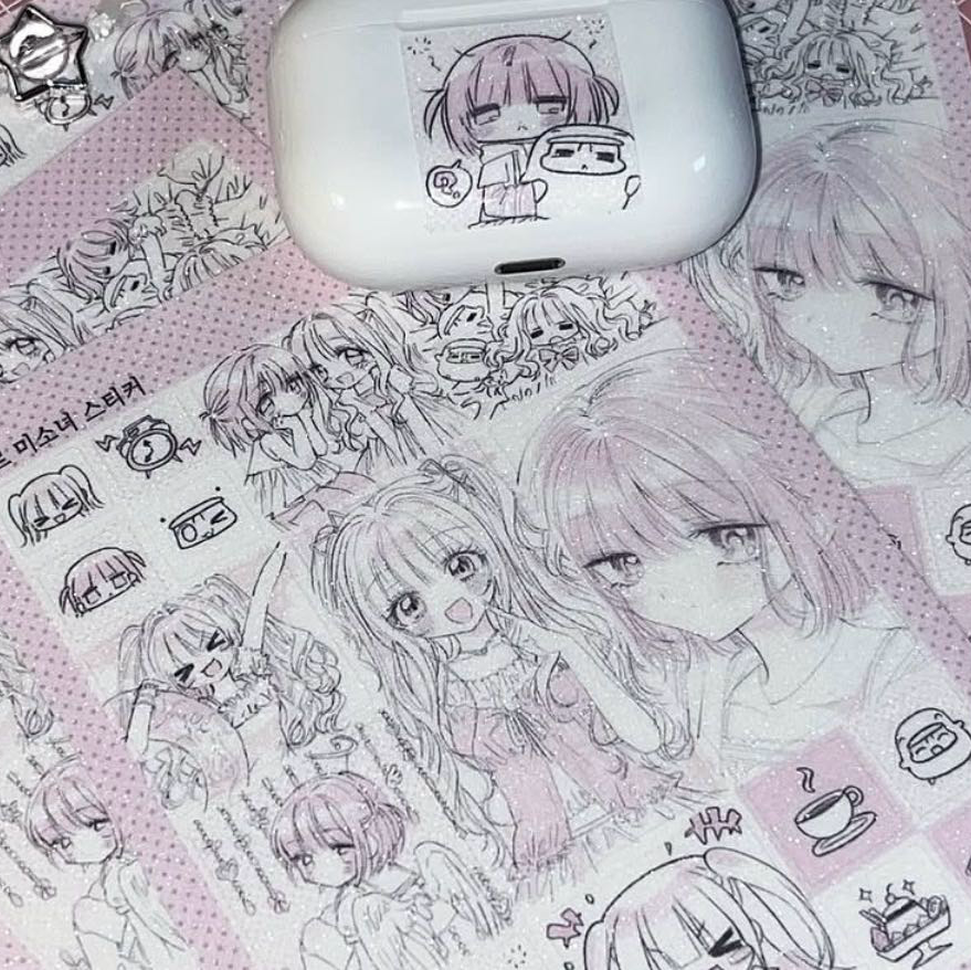 [Buru] Pink Girl Sticker #1