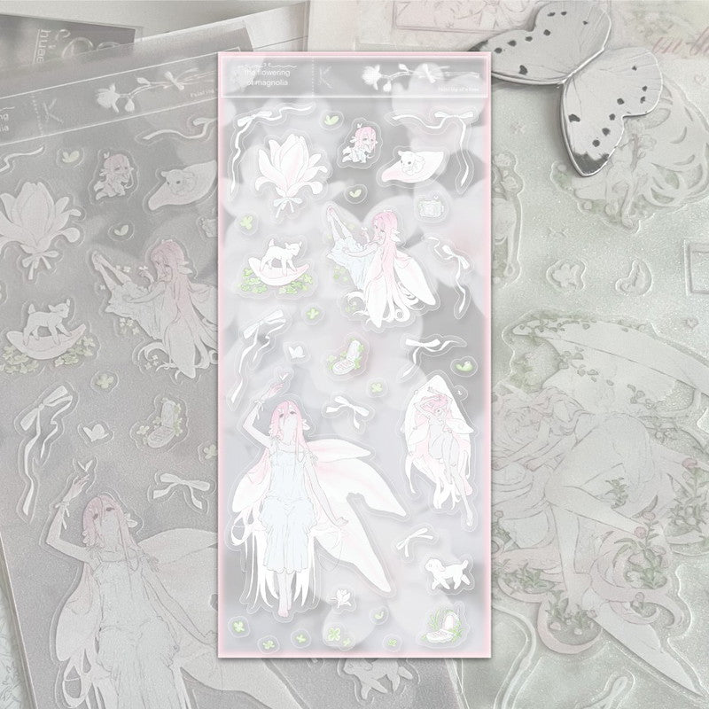 [Huaeart] Flowering Magnolia Sticker