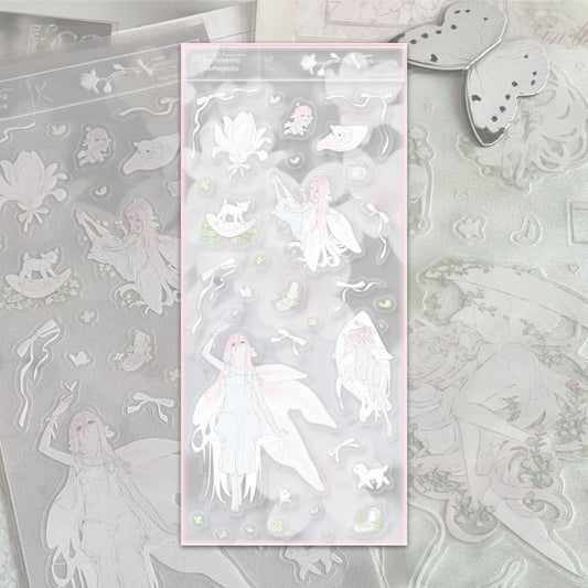 [Huaeart] Flowering Magnolia Sticker
