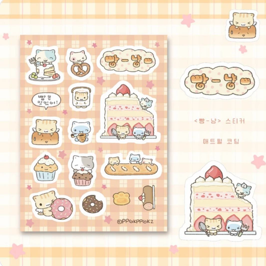 Ppokppokz Bread Cat Sticker