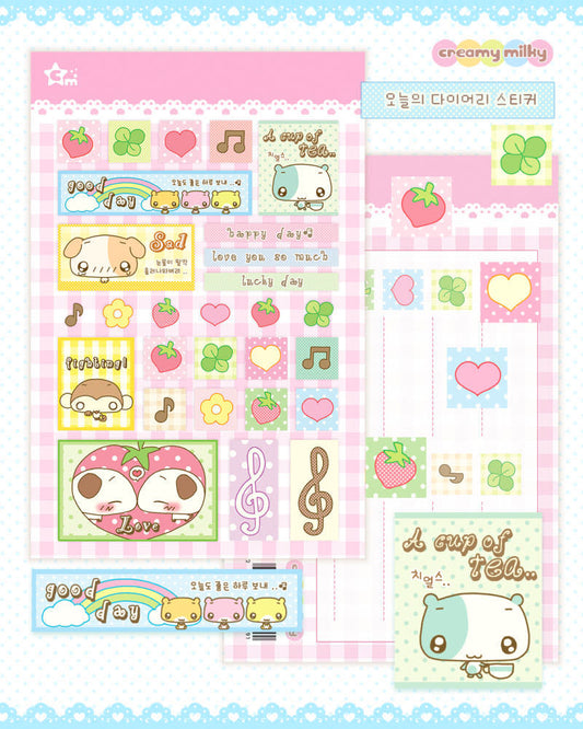 [Creamy Milky] Today Diary Sticker