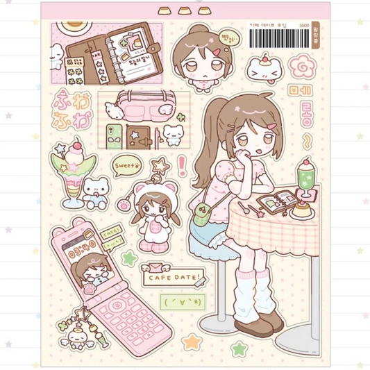 Malangcong Cafe Pudding Sticker