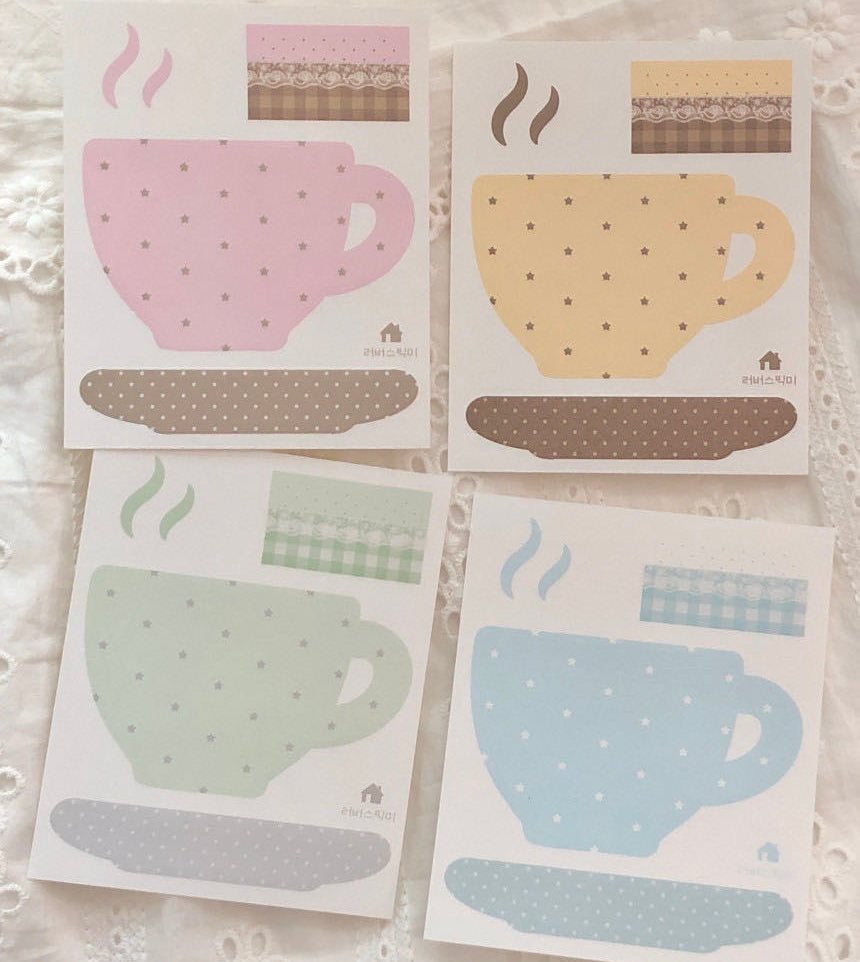 [Lovers Pick Me] Dot Teacup Sticker Pack