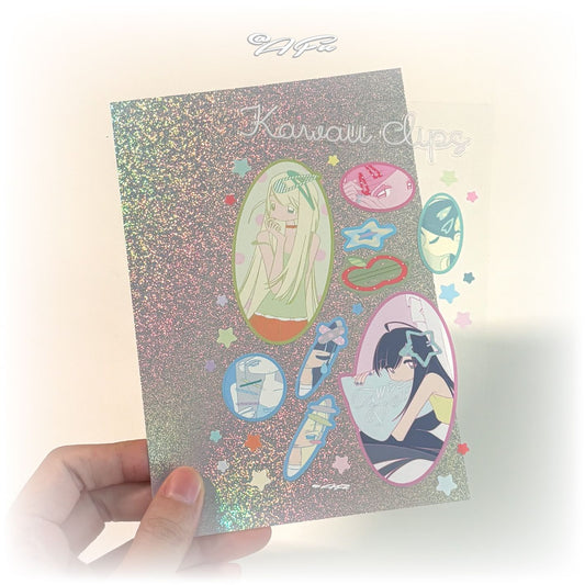 [Afu] Kawaii Clips Sticker