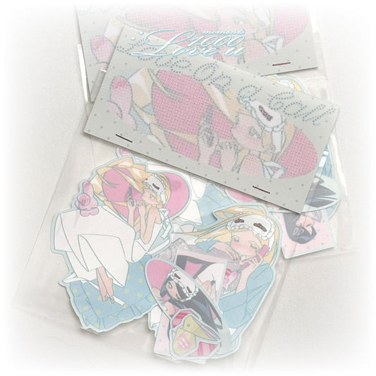 [Afu] Cyan Message Sticker