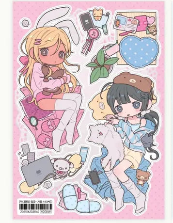 [Moodyclub] Rolling Around Pink Sticker