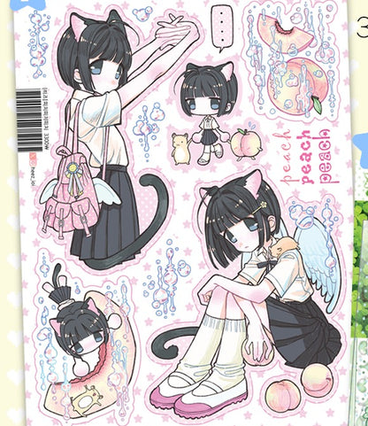 [Heez] Peach Sticker