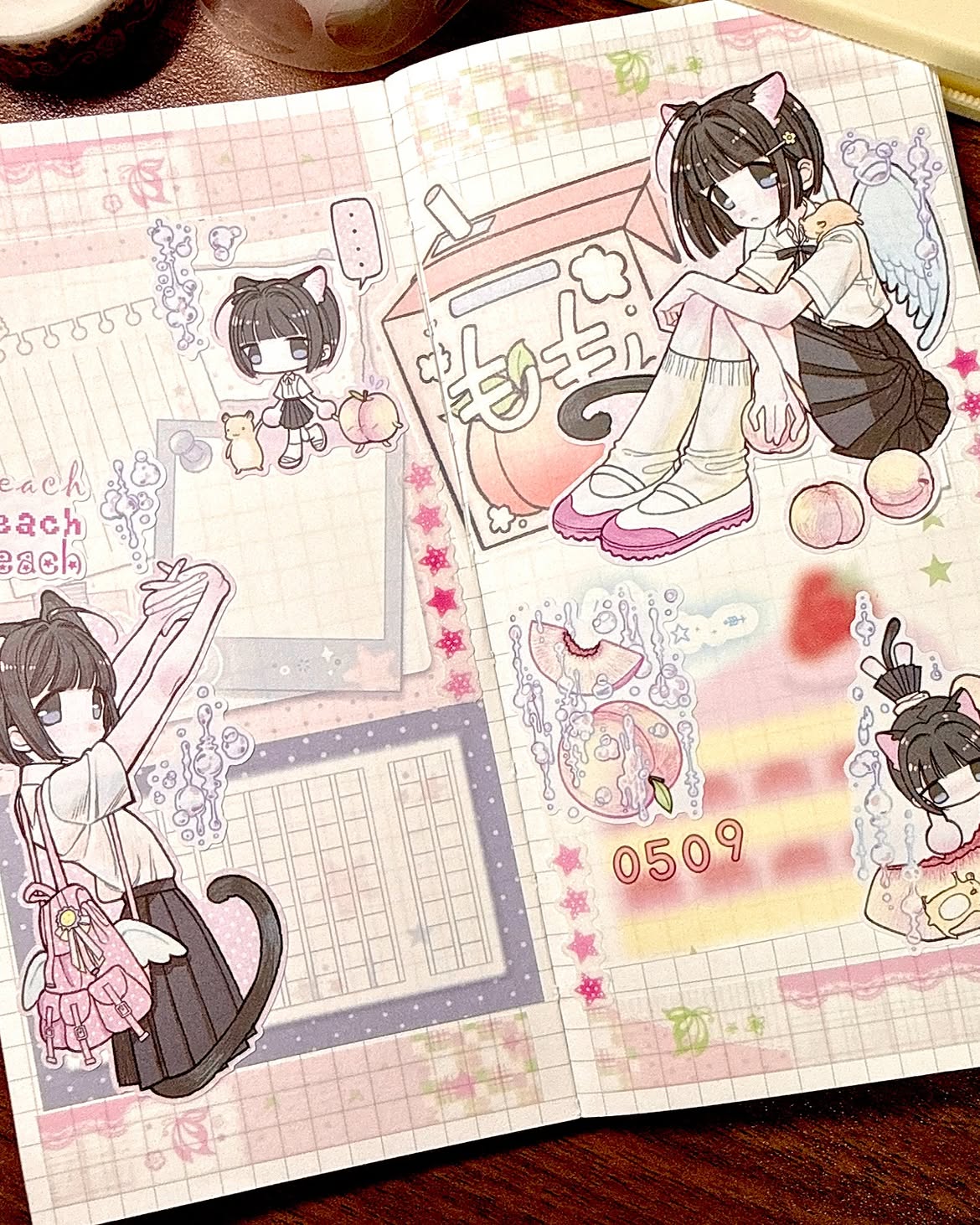 [Heez] Peach Sticker