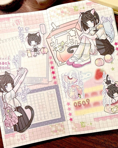 [Heez] Peach Sticker