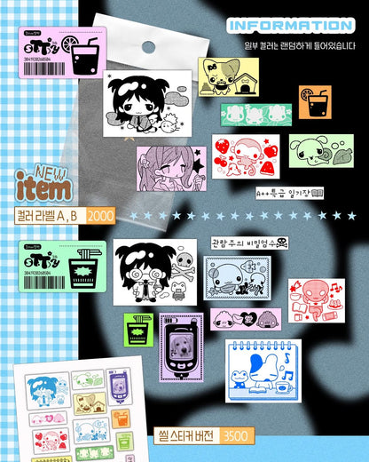 [3eotty] Label Sticker Pack